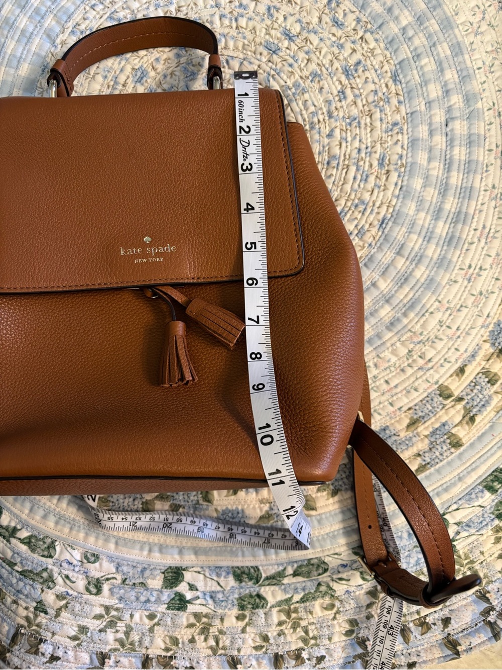 Kate Spade Tan Leather Backpack - Picture 7 of 7